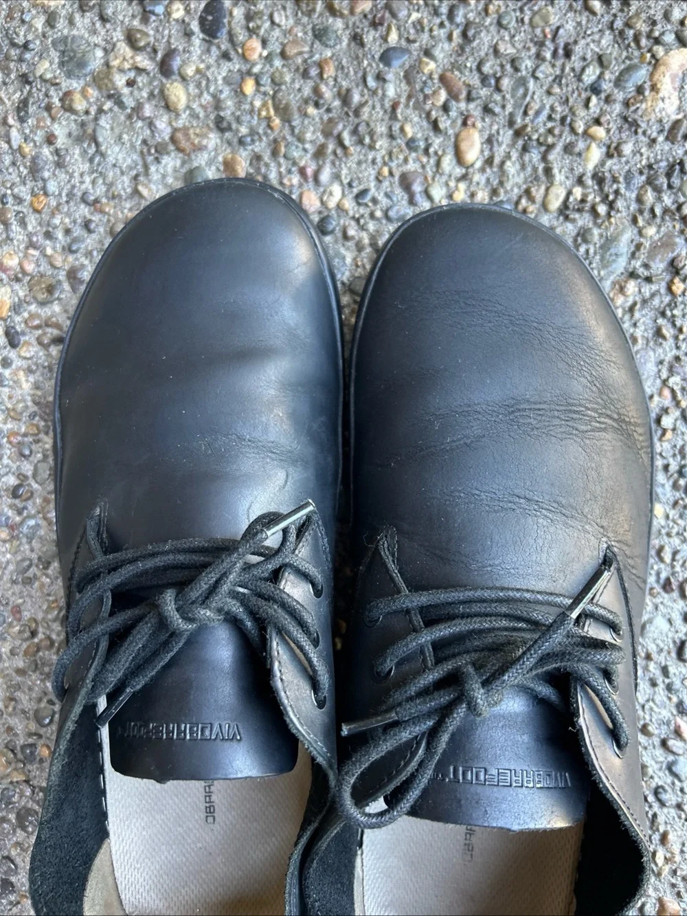 Vivo Barefoot Ra Oxford Dress Shoes Leather Black Men’s EU 43 Laces Wide Toebox